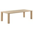 Akola Rectangular Dining Table, Natural For Cheap