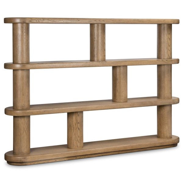 Luciana Bookcase, Smoked Oak For Cheap