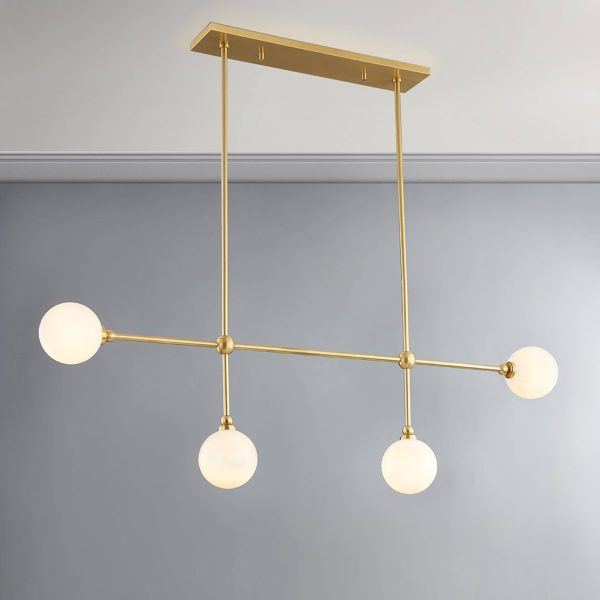 Andrews Linear Chandelier, Aged Brass Sale