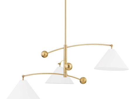 Birdie Chandelier, Aged Brass Fashion