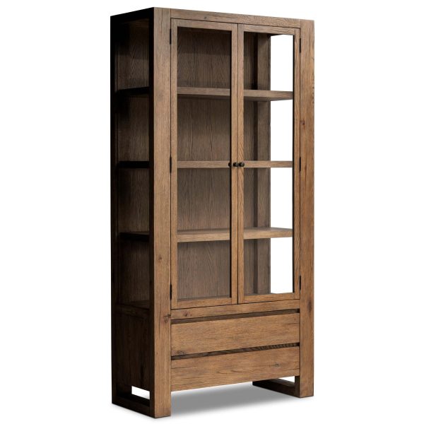 Norwich Cabinet, Weathered Oak Hot on Sale