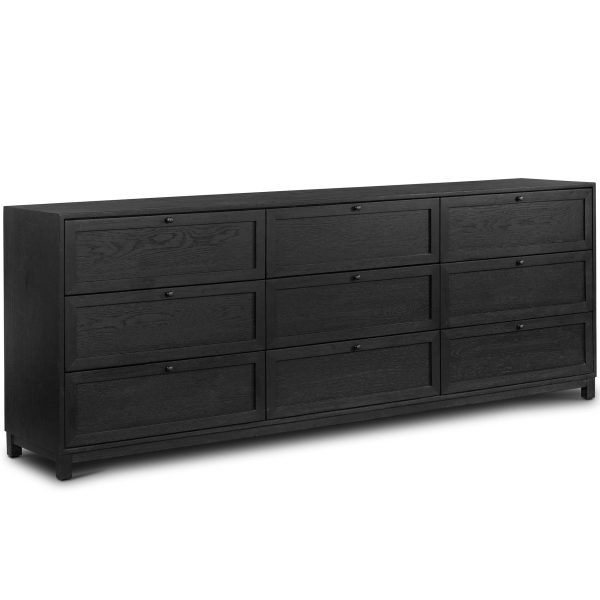 Millie 9 Drawer Dresser, Matte Black Online Hot Sale