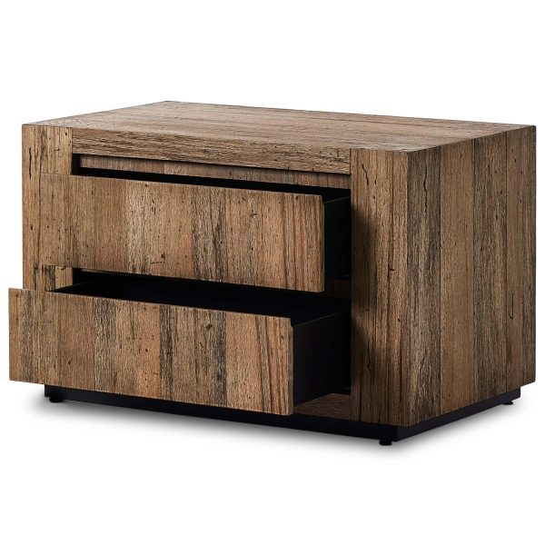 Abaso Nightstand, Rustic Wormwood Fashion