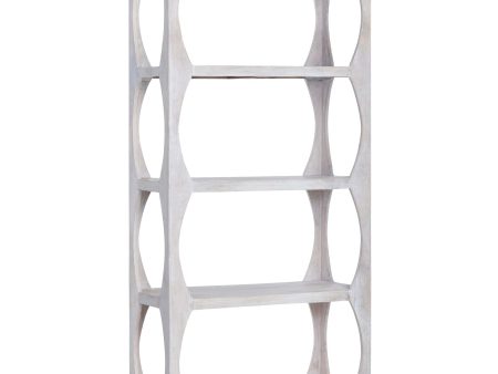 Apollo Etagere, Distressed White Discount