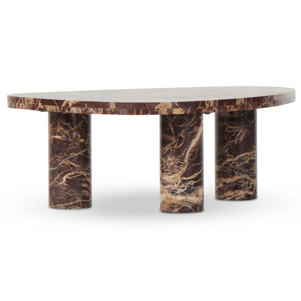 Zion Small Coffee Table, Merlot on Sale