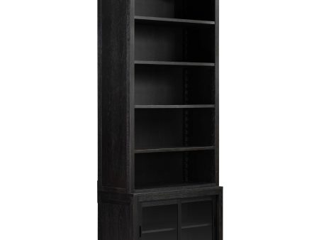 Admont Bookcase, Worn Black Online Sale