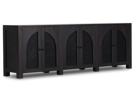 Tilda 6 Door Sideboard, Black Wash Cheap