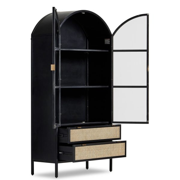 Neve Cabinet, Sandblasted Vintage Black Online Hot Sale