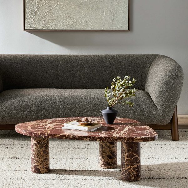 Zion Large Coffee Table, Merlot on Sale