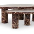 Zion Coffee Table Set, Merlot Discount